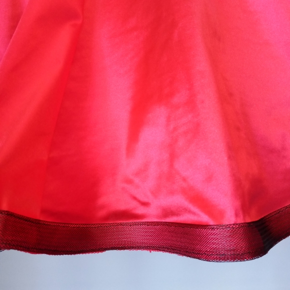 Dance Recital Costume Child-Medium or Large Red NEW Toule Pageant - Picture 3 of 12